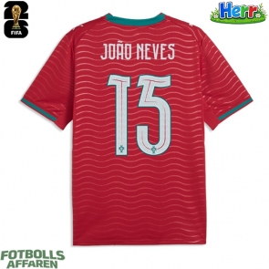 Portugal Joao Neves #15 Hemmatröja VM 2026 Kortärmad